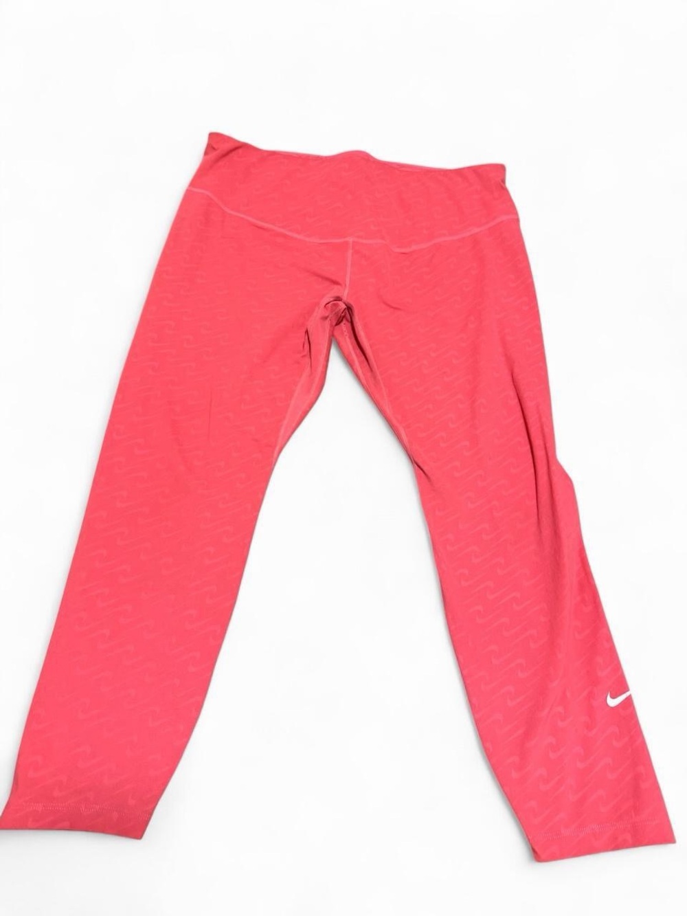 Nike Coral Pink Athletic Leggings with Swoosh
